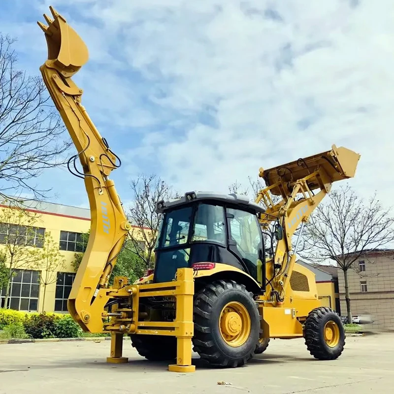 Mini Loader Backhoe 1 Ton 2 Ton 3 Ton Backhoe Loader Excavator Product wheel Backhoe Loader For Sale