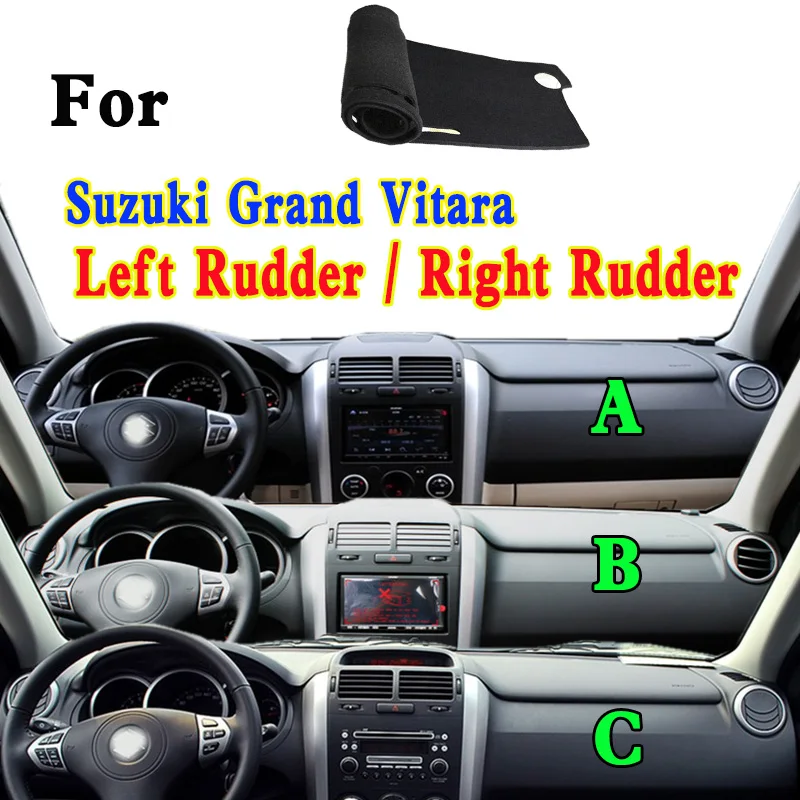 For Suzuki Grand Vitara Car Dashboard Mat Accsesories Anti-reflective Anti-slip Anti-dirty Pad Instrument Panel Cover