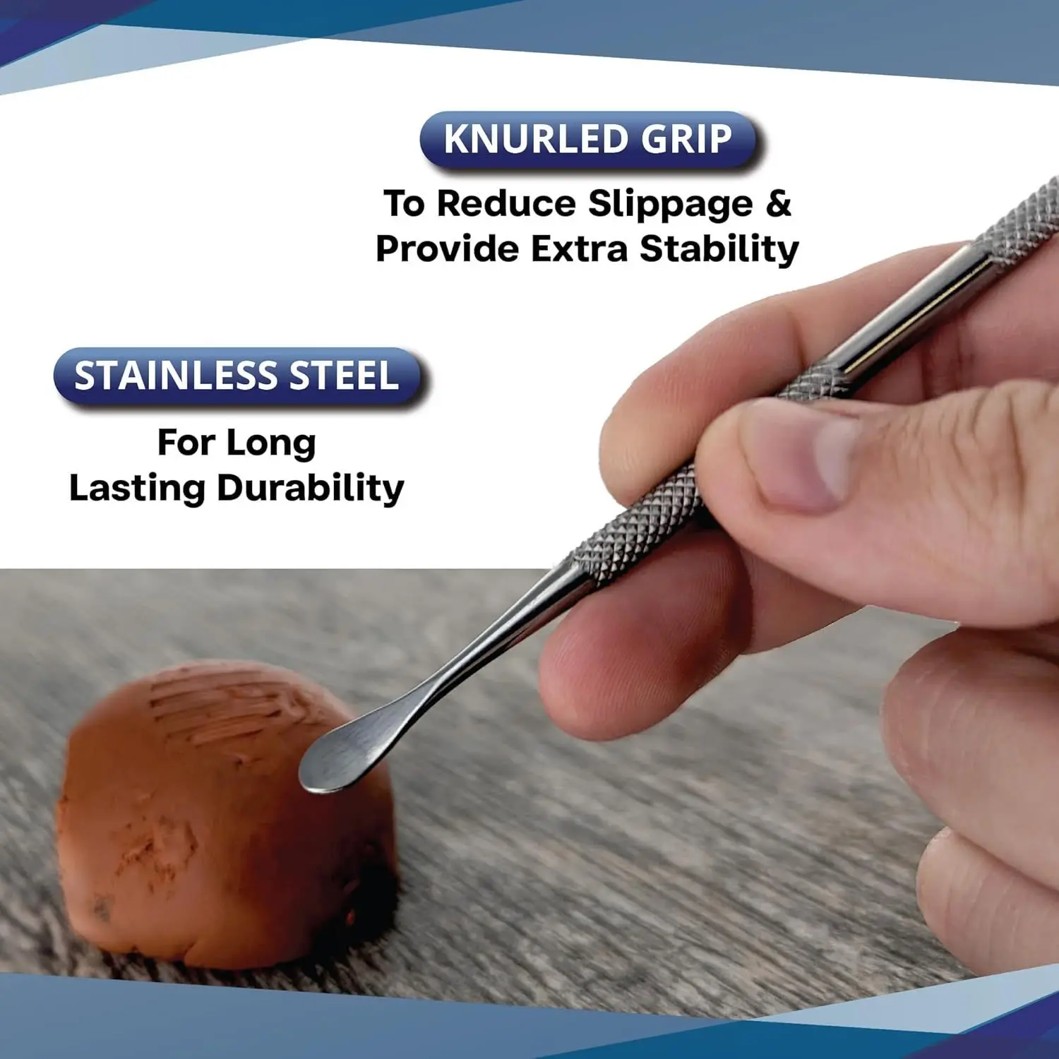 12-Piece Dual Head Stainless Steel Wax Carver Set Wax Pottery Clay Sculpting Tools Kit for DIY Modeling Shaping Art Crafts