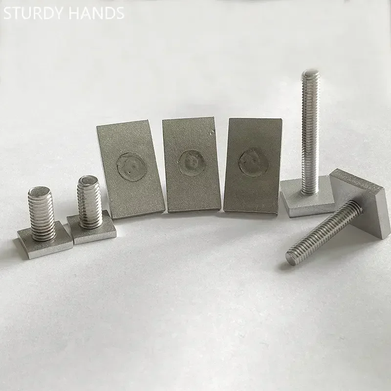 304 Stainless Steel T-Slot Chute Rail Track T Shape Type Rectangle Hammer Head Bolt Screw M6 M8 M10 M12 Hardware Tools Supplies