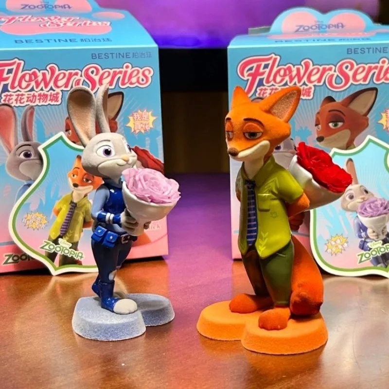 

Authentic Crazy Zootopia Blind Box Flower Zootopia Eternal Flower Judith Nick Handmade Women'S Fashion Trend Gift Ornament