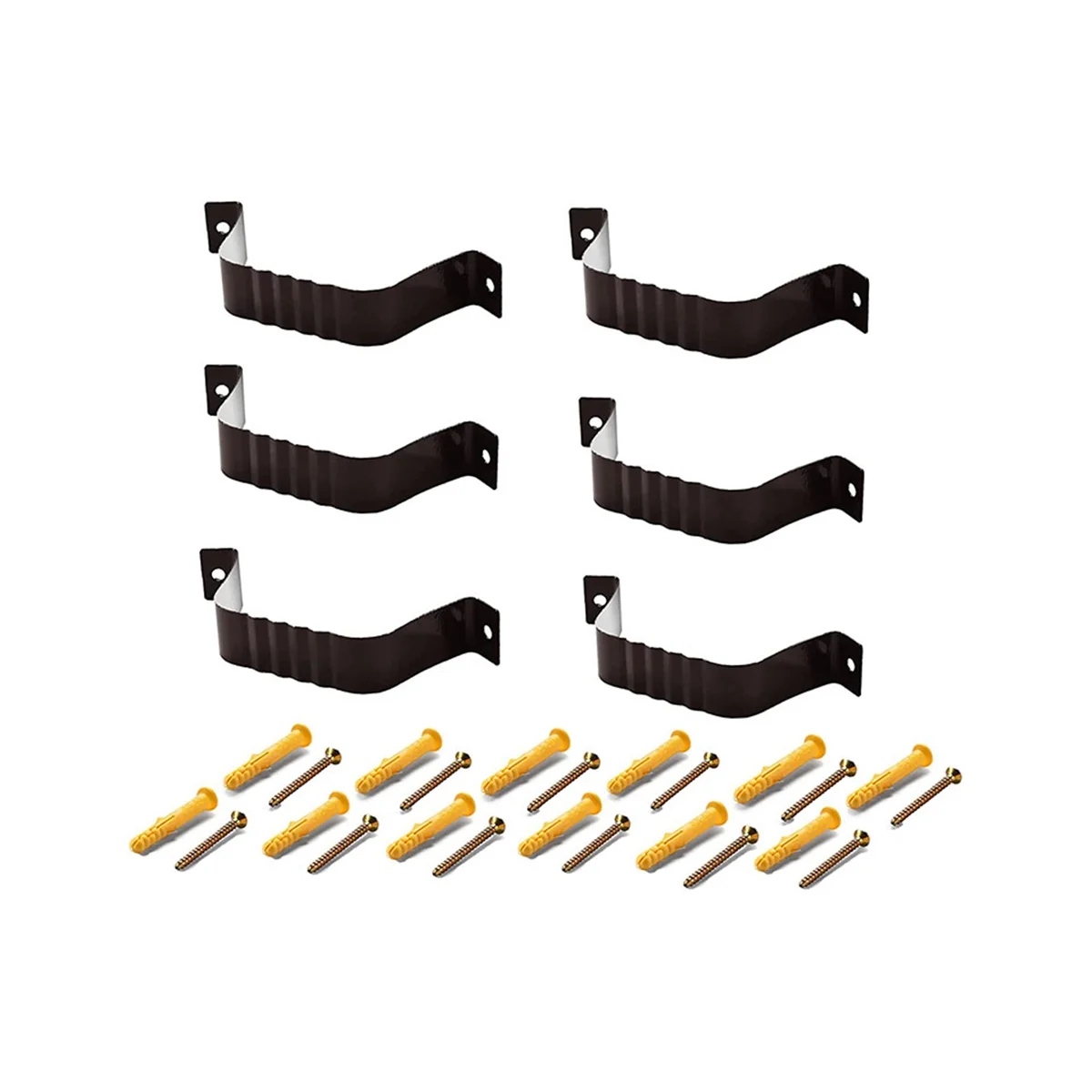 

Downspout Adapter Gutter Downspout Strap 3X4 Leader Strap 3X4 (6 Pack) (Brown)