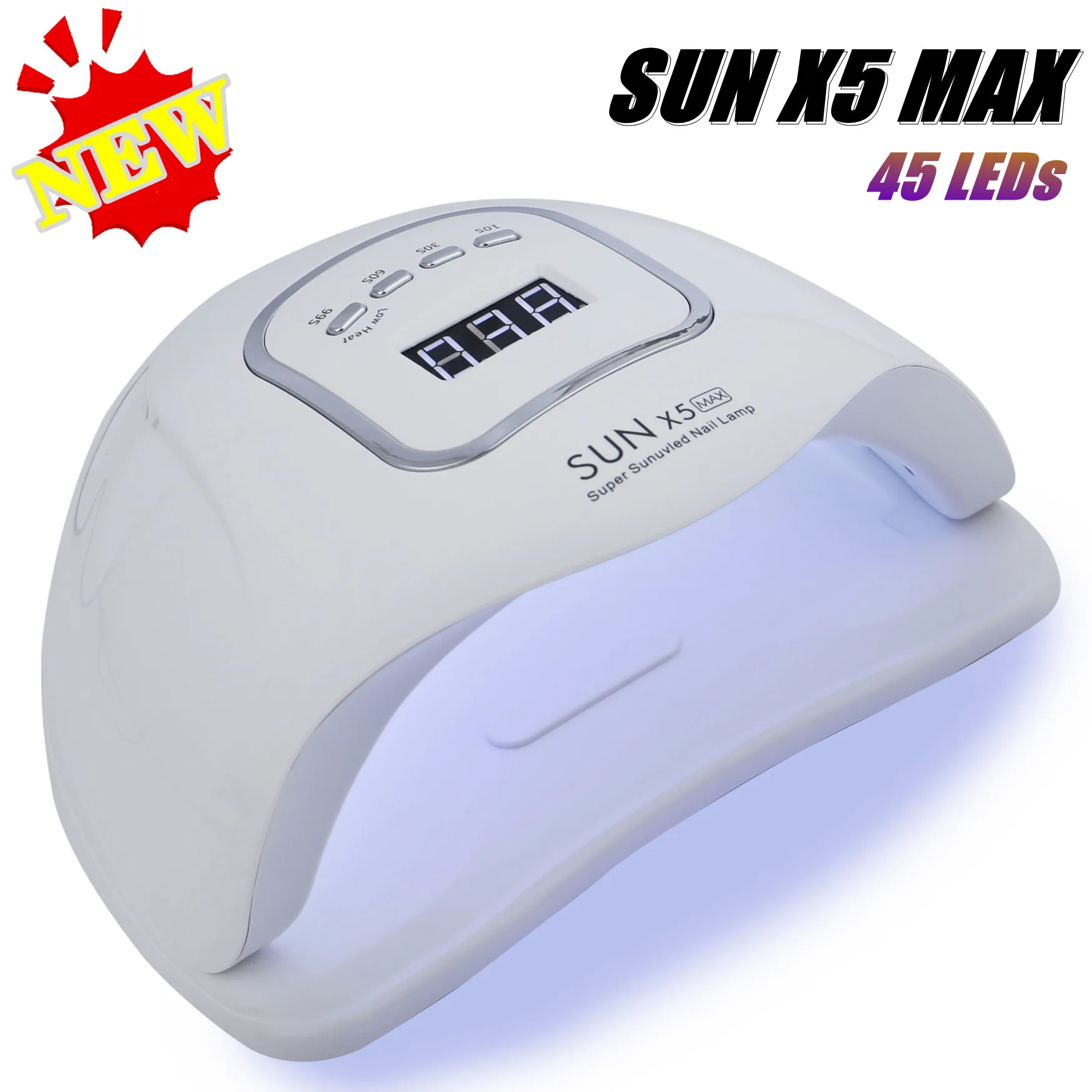 SUN X5/X3 Max UV LED Nail Lamps Dryer With 45LEDS Smart Timing Quick Dry Gel Two-handed Household Lamp For Manicure Dropshipping