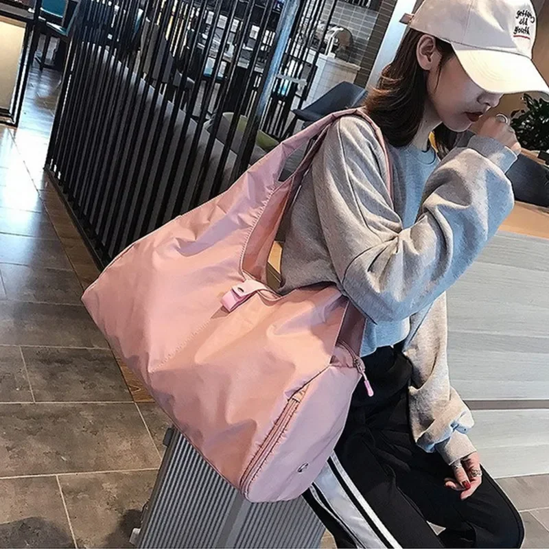 Tas Yoga Wanita, Tas Olahraga Fitness, Tas Latihan, Tas Renang, Tas Travel, Tas Duffel, Tas Olahraga dengan Kompartemen Kering dan Basah Terpisah, Tas Selempang Olahraga