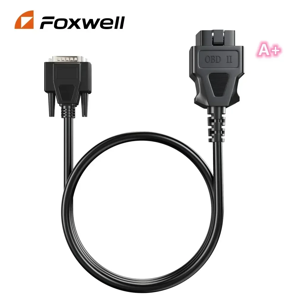 FOXWELL Diagnostic Scanner Original Cable OBD2 16 PIN Diagnostic Adapter for NT650/ NT624/ NT604/ NT614/NT630 Plus/ NT644 Elite