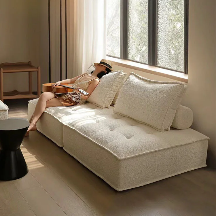 

PYJ lazy sofa square combination apartment simple leisure single bedroom sofa