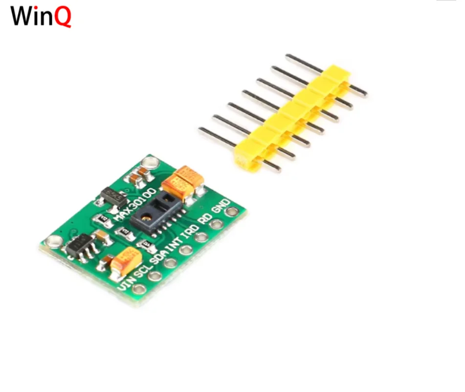 MAX30100 โมดูลเซ็นเซอร์อัตราการเต้นของหัวใจ/ชีพจร, ความเข้มข้นของออกซิเจนในเลือด/เครื่องตรวจจับอัตราการเต้นของหัวใจ, อินเทอร์เฟซ IIC