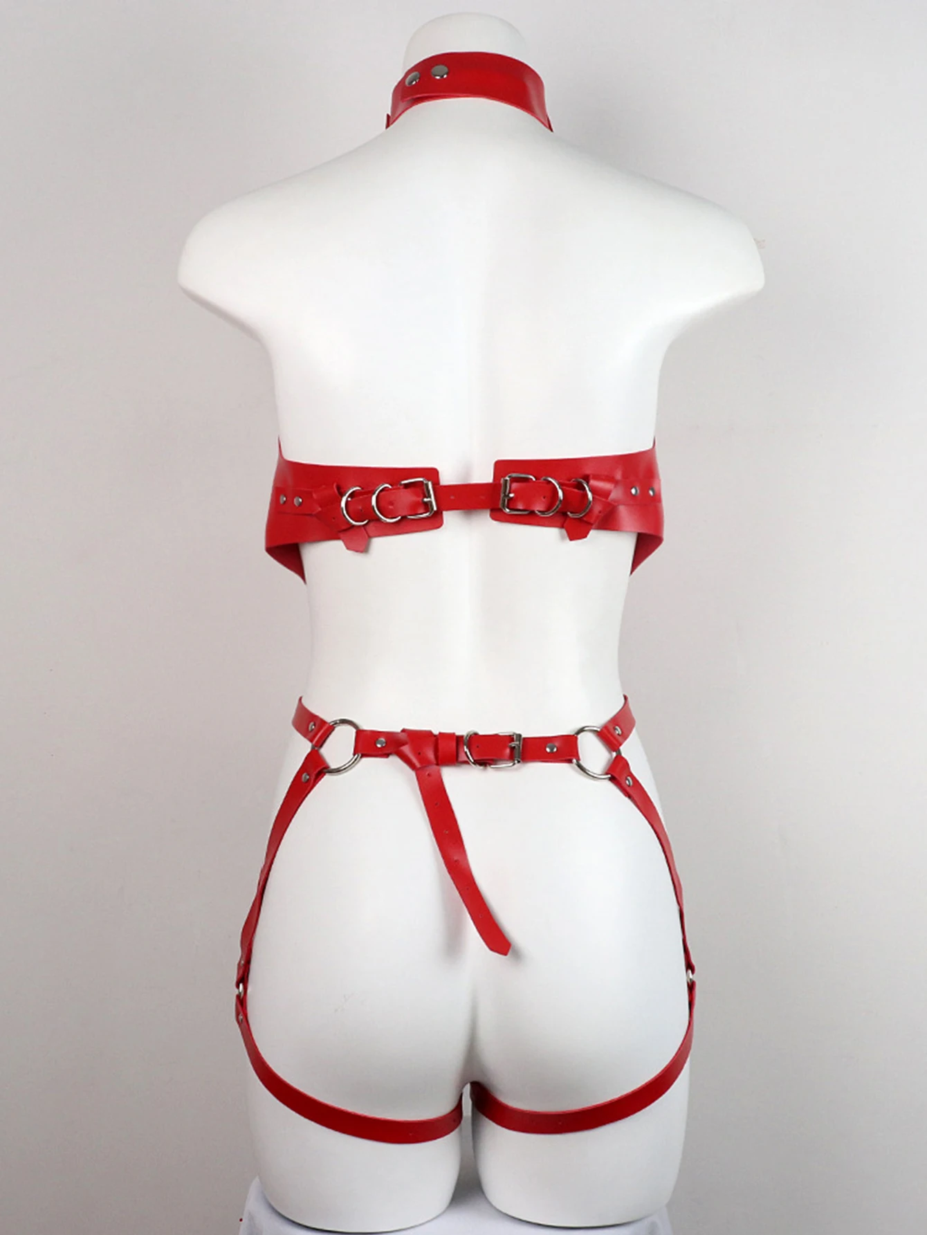 女性のためのセクシーな赤いハーネスベルト,ベルト,ベルト,タイツ,革のランジェリー,フェチ,エロティックな下着,ボンデージ,衣類アクセサリー