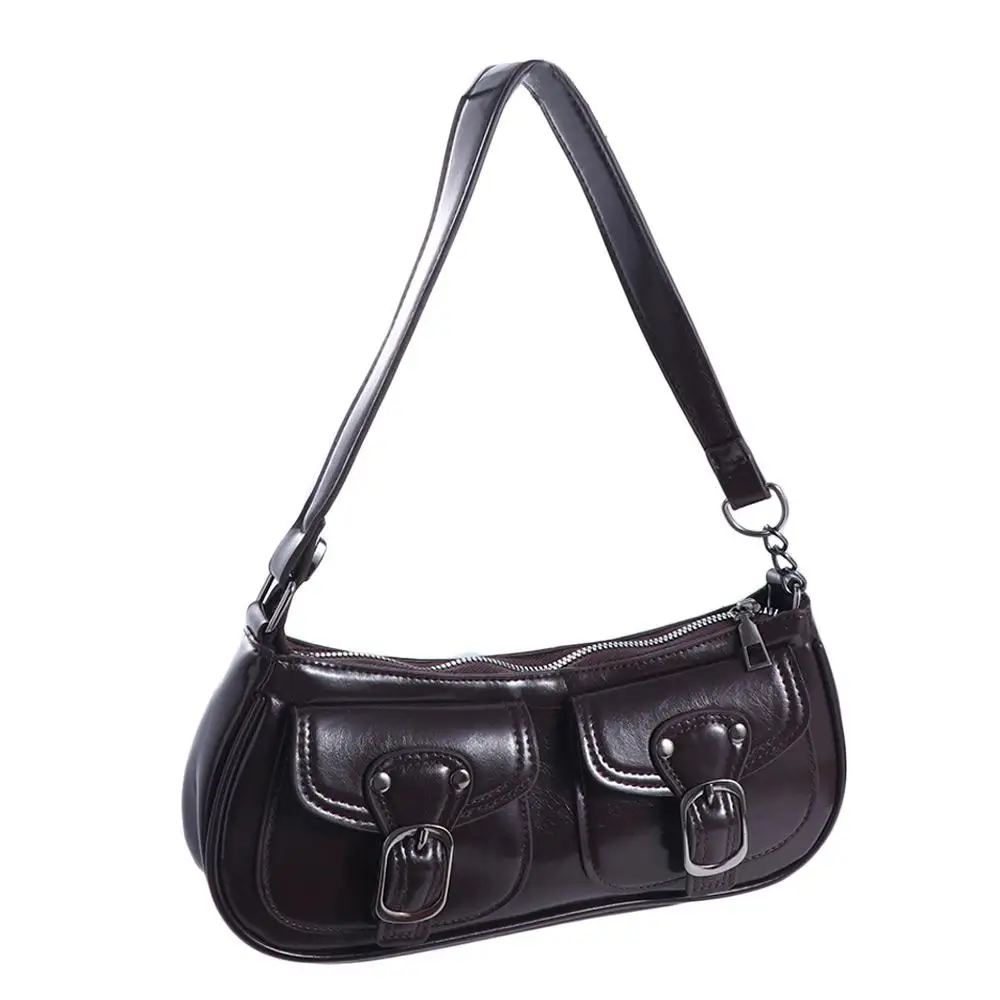 패션 신상 디자인 버클 암핏 백 Y2K 하라주쿠 Y2K 숄더백 고딕 캐주얼 스파이시 걸스 핸드백 여성용