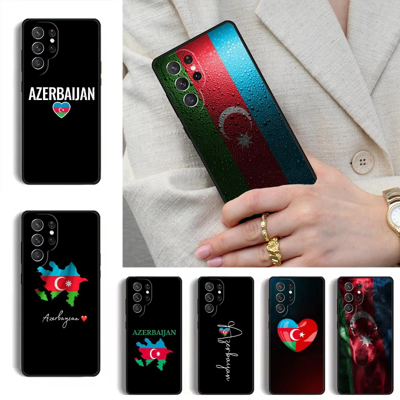 Azerbaijan Heart Love Flag MOBILE Phone Case for Samsung Galaxy S26 S25 Ultra S24 S23 S22 S21 Plus Note 10 Bumper Cover