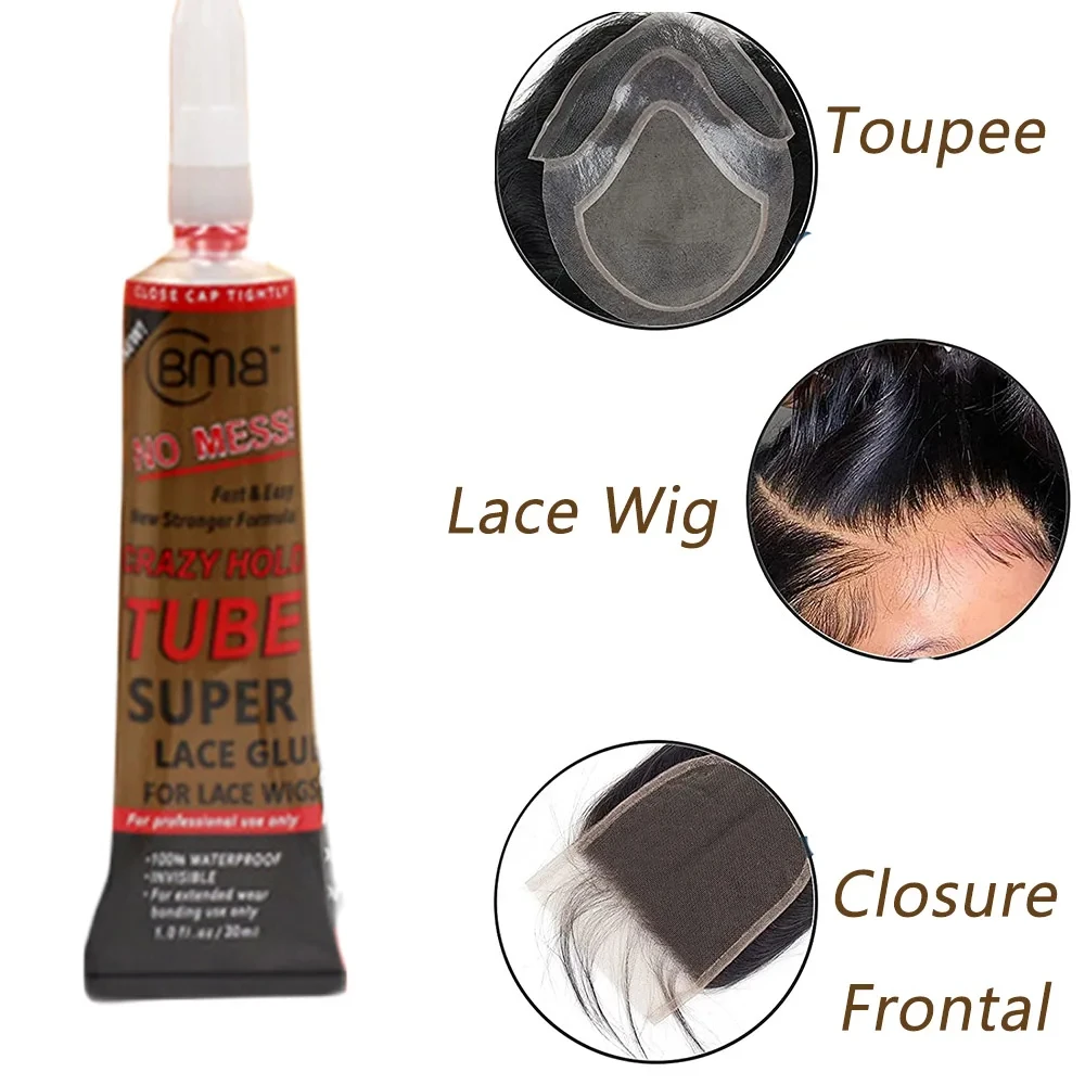 Bmb Wig Super lengket, Wig renda depan tahan air 0.5OZ, lem Super lengket, aksesoris alat rias untuk penutup rambut