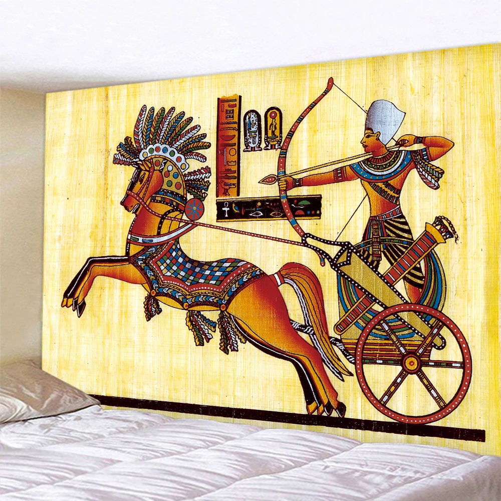 Tapeçaria egípcia antiga Mural, decoração home bohemian, sala de estar e parede do fundo do quarto
