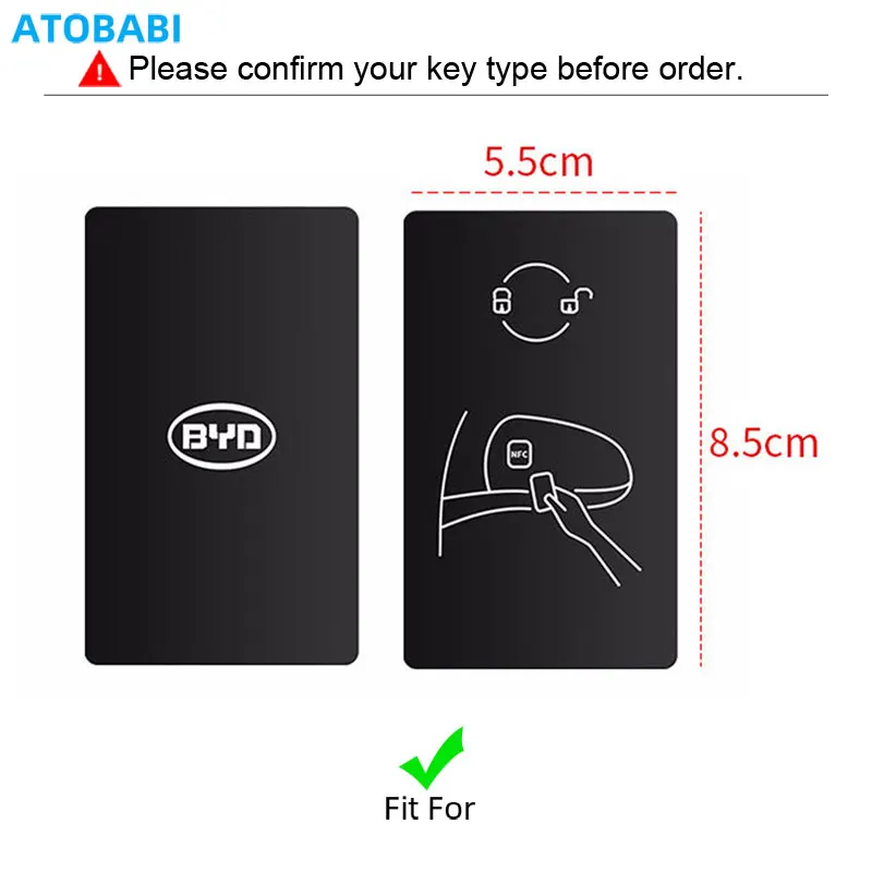 TPU Car Key Cover Smart Card Remote Control Fobs Case Protector Keychain Holder Auto Accessories For BYD S7 S6 L3 M6 F3 F0 - Image 2