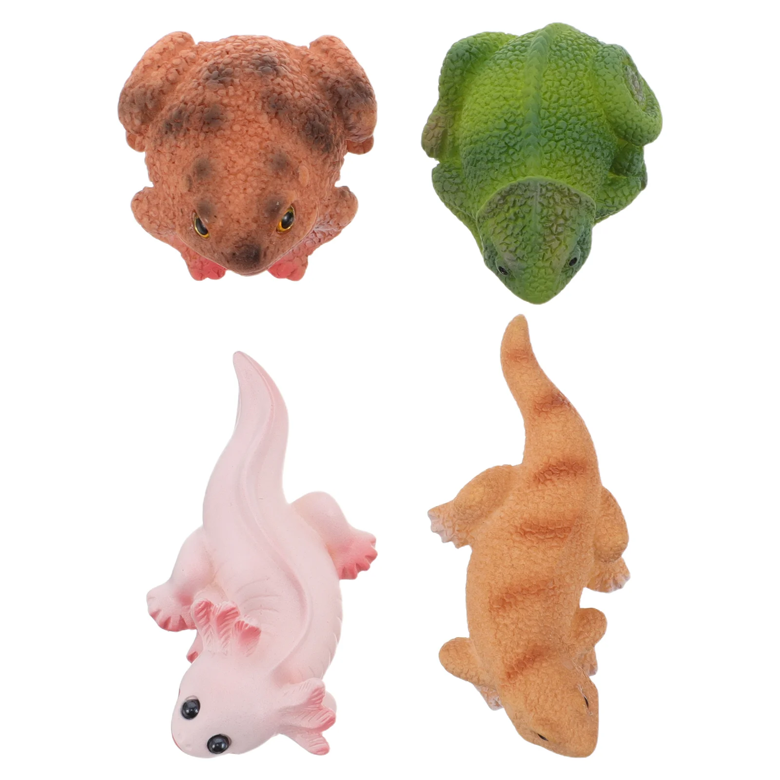 

4pcs Mini Lizard s Resin Tiny Amphibian Frog Chameleon s For Fairy Garden Moss Landscape Terrarium Aquarium Decor