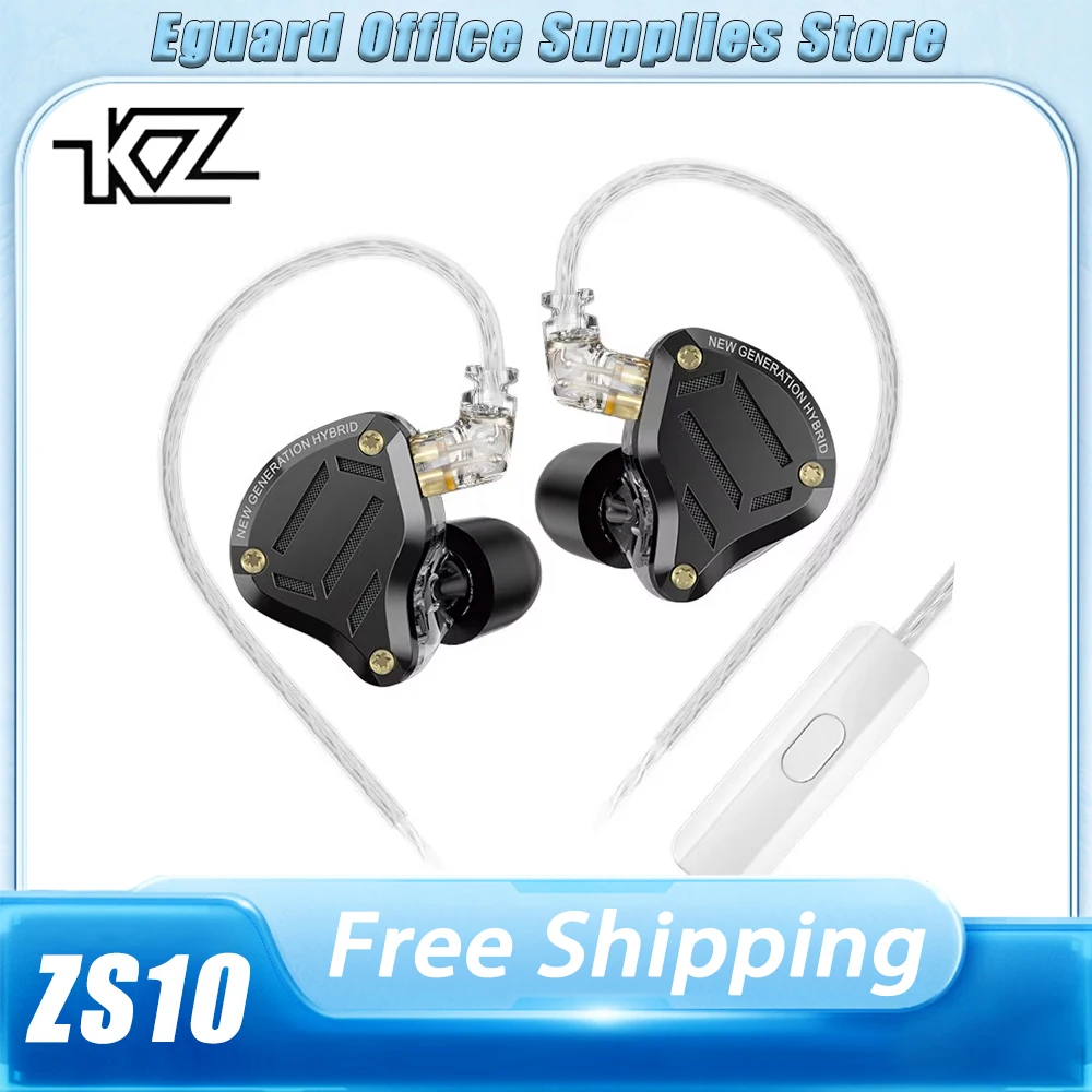 

KZ ZS10 PRO 2 Wired Earphone HIFI Customize Adjustment of Sound Quality In-ear Earphone Upgrading For Music Lover Professional