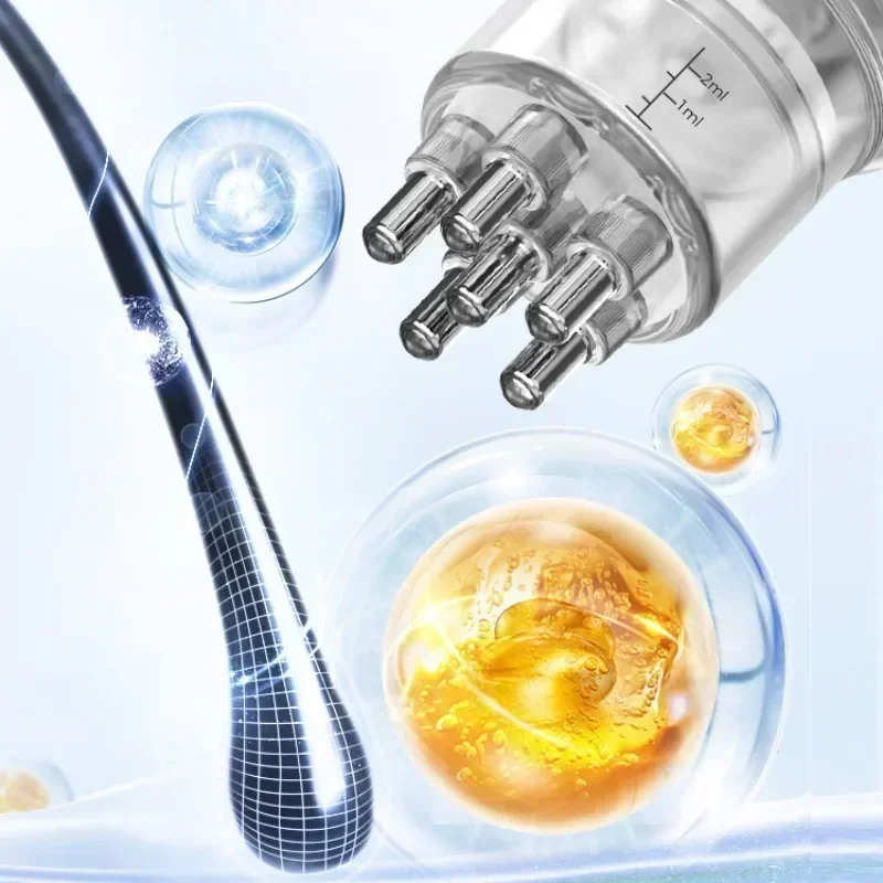 2025 قسط السائل النفط فروة الرأس قضيب مشط المحمولة جهاز مساج صغير مكافحة تساقط الشعر أداة مع نظام توجيه الزيت العطري
