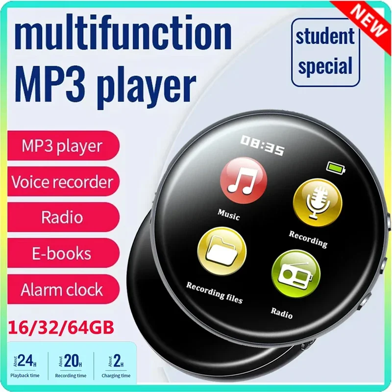 4-64GB Mini Pocket Hifi MP3 Digital Voice Recorders Smart Timming Recorder Alarm Clock Support FM E-book Headset Multi-language