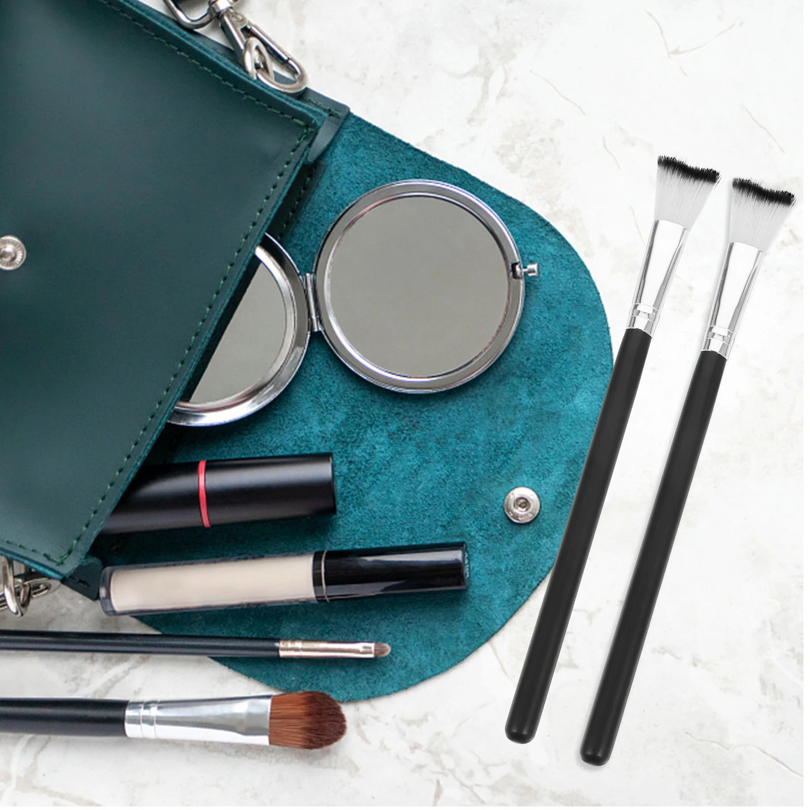 

3pcs Nose Contour Brushes High Lighter Brush Women Makeup Tools Portable Set Soft Bristles Elegant Handle For Nose Shadow