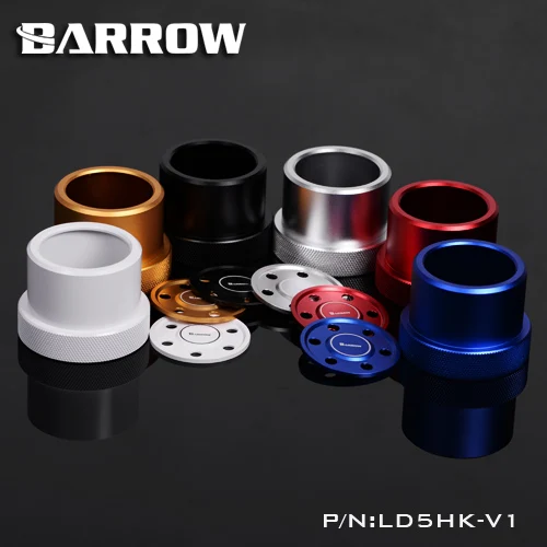 

Barrow D5 / MCP655 Series Pumps Dedicated Conversion Kit D5 Modified Metal Cover for Cool Water Cooling System 5 Colors LD5HK-V1