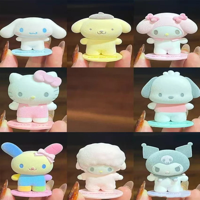 العناصر الساخنة سانريو يتدفقون دمية مغناطيسية النمذجة حلية كيتي ميلودي كورومي Usahana الدوبامين منقوشة أنيمي مخصص لعبة مجسمة هدية #1