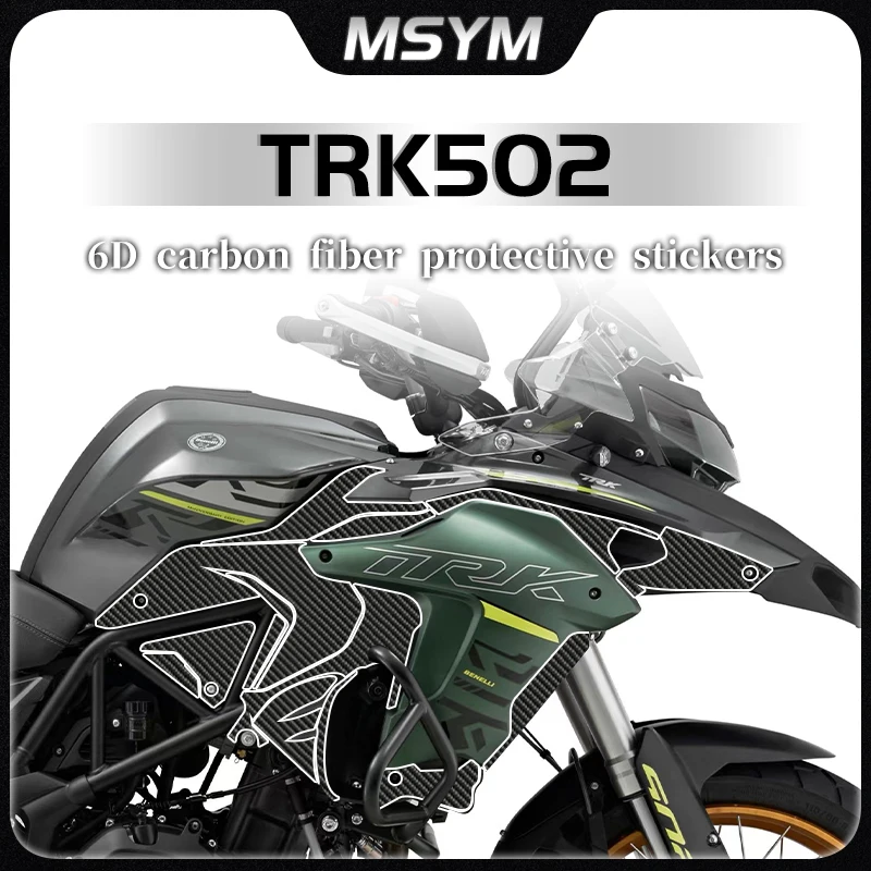 

For Benelli TRK 502 502X TRK 502 X 502 trk502 502x 2022 2023 6D Carbon fiber body protection sticker modification parts