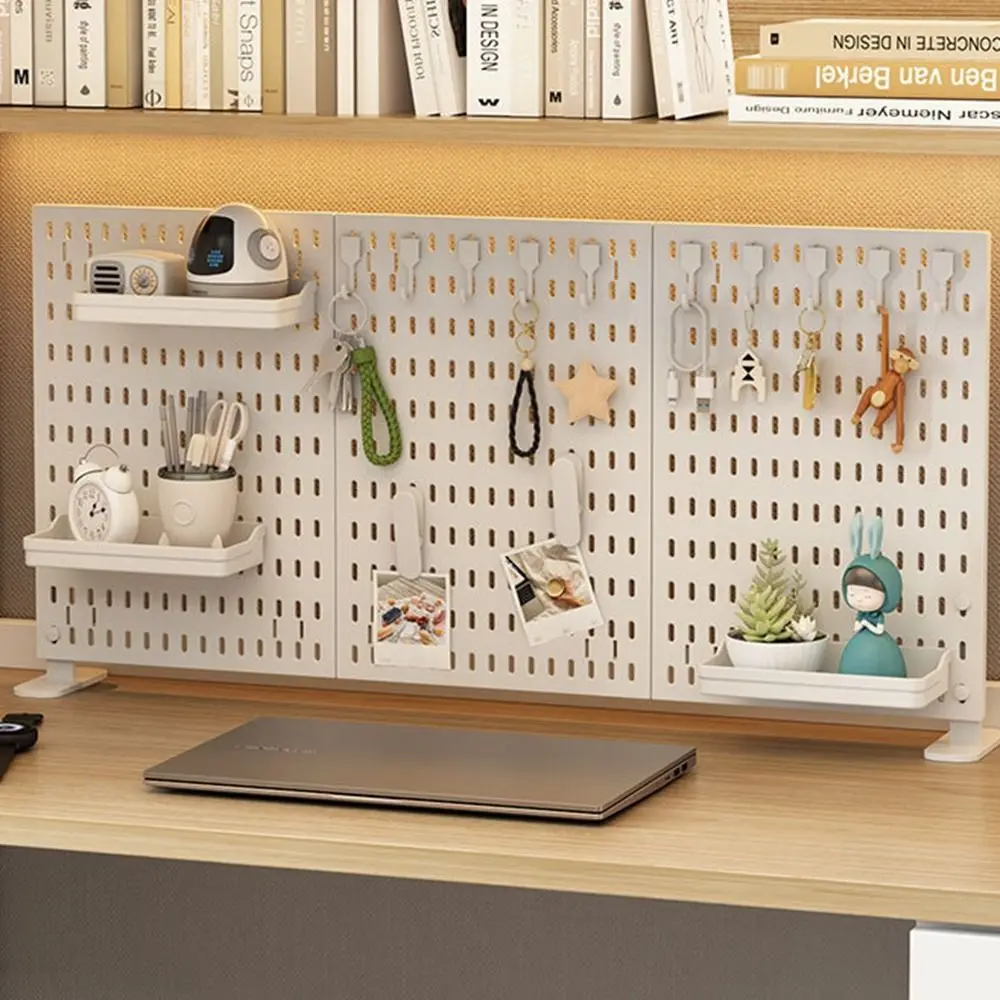 Panneau mural en plastique pratique sans poinçon, salle de jeu Simple, rangement mural, panneau perforé nordique, étagère, figurine d'action