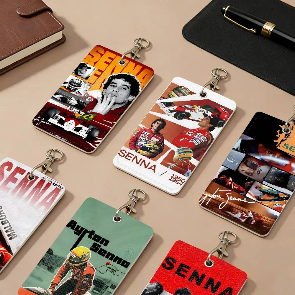 porta-cartoes-de-couro-pu-racing-god-s-sennas-capas-protetoras-antiperda-para-cartoes-de-identidade-de-estudante-cartoes-de-acesso-ao-campus-e-chaveiro