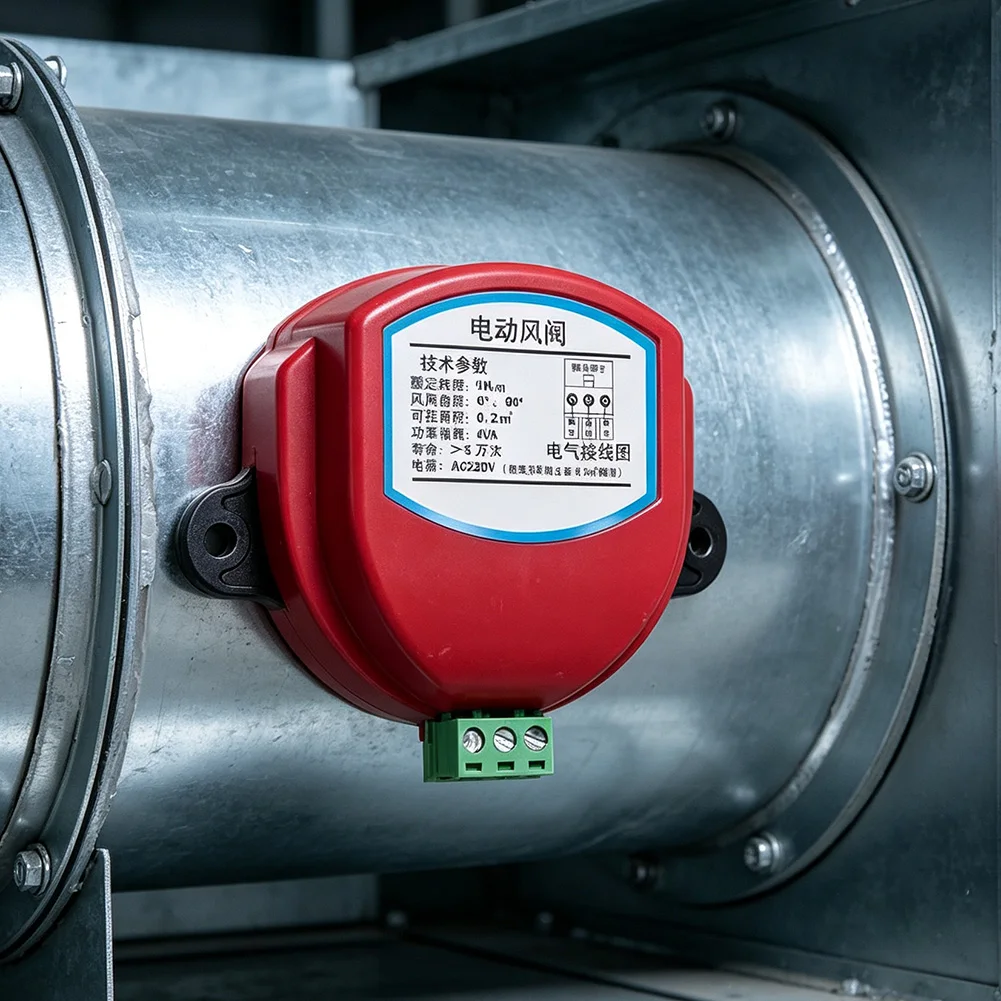 220V Electric Damper Actuator For Ventilation Ducts, Air Valve Controller With Fast 90 Degree Rotation, For Home And Industrial