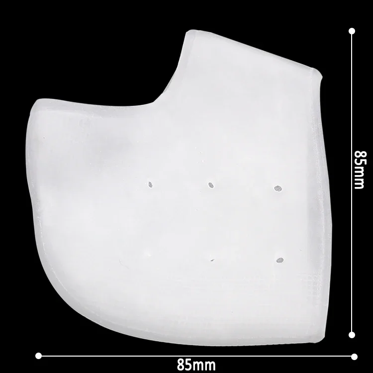 Protezione del tallone in silicone Manicotto protettivo Cuscinetti per speroni calcaneari per alleviare il dolore al tallone della fascite plantare Ridurre la pressione sul tallone 1 paio