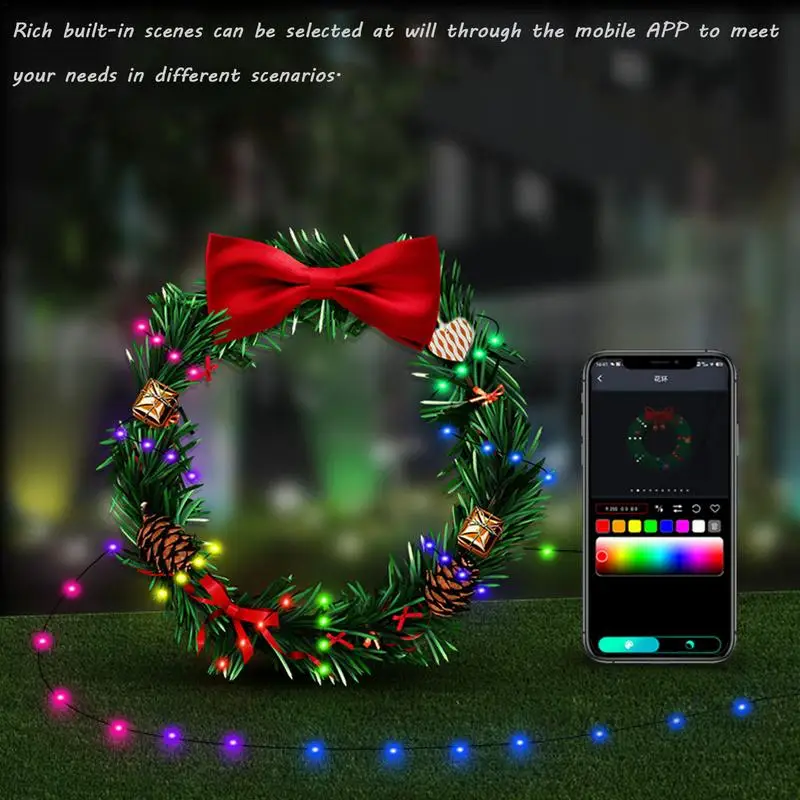 Controle Remoto Feliz Natal LED Night Lights, Decoração Da Árvore, USB Recarregável, Casamento, Lâmpada Cortina, Fada Casa