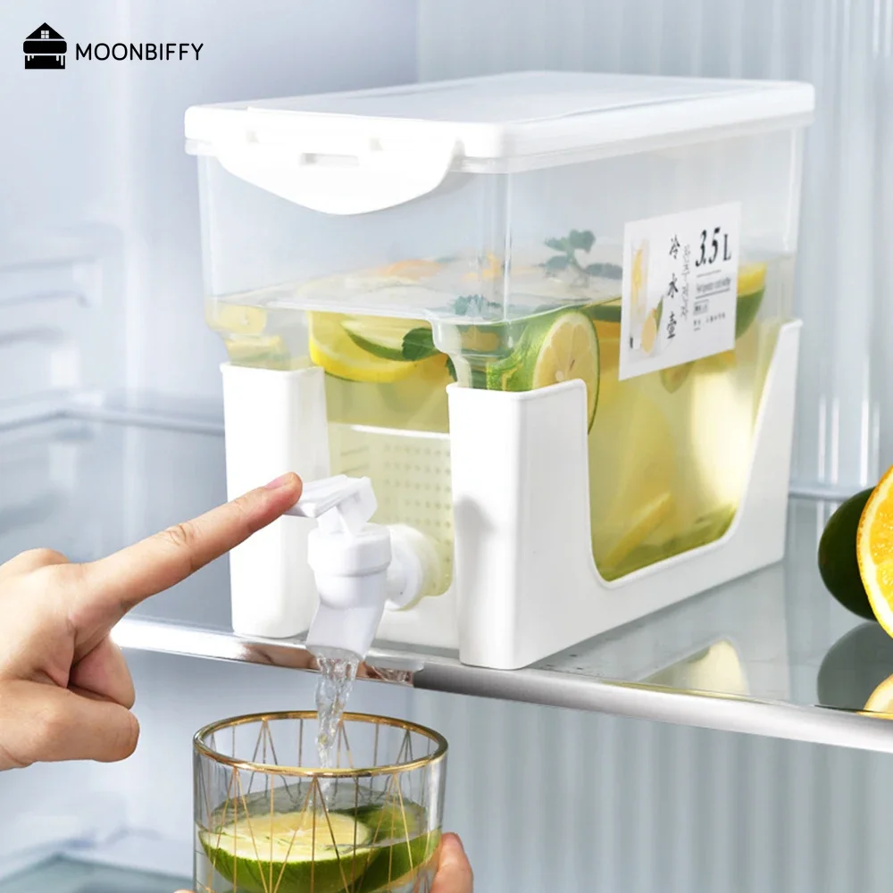 Cold Kettle Refrigerator with Faucet Rotatable Lemonade Bottle Drinkware Kettle Pot Beverage Dispenser Chaleira 워터저그 Water Jug