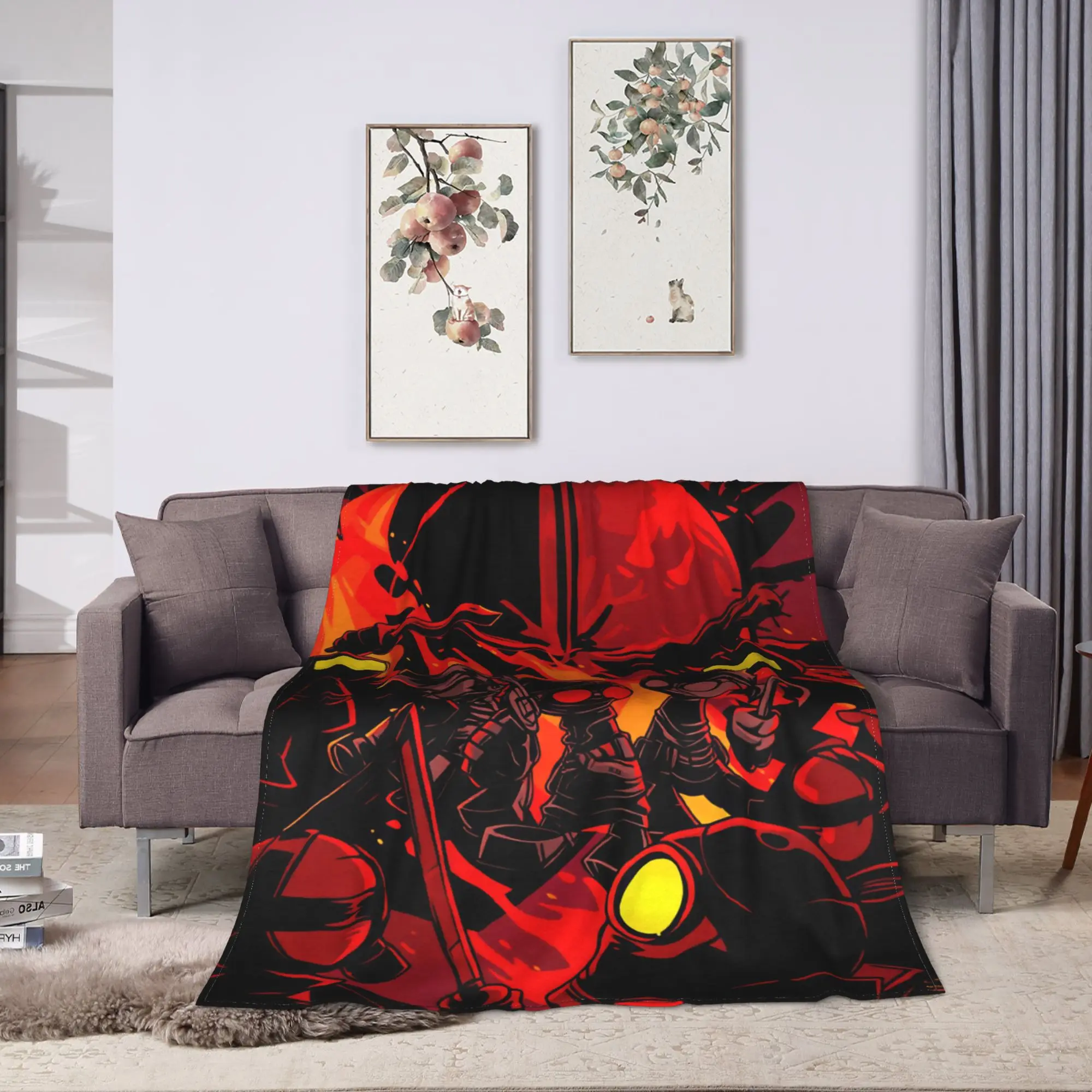 MADNESS COMBAT Anime Warm Blankets  Kids Adult Plush Throw Blanket Fashion Bedroom Flannel Bedspread Sofa Bed Cover