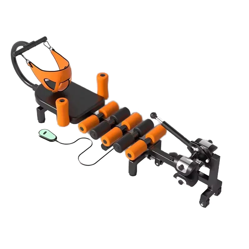 Adjustable Foldable Metal Home Spine Stretching Bed with Extendable Cervical Stretching Device Training Chairs and Racks