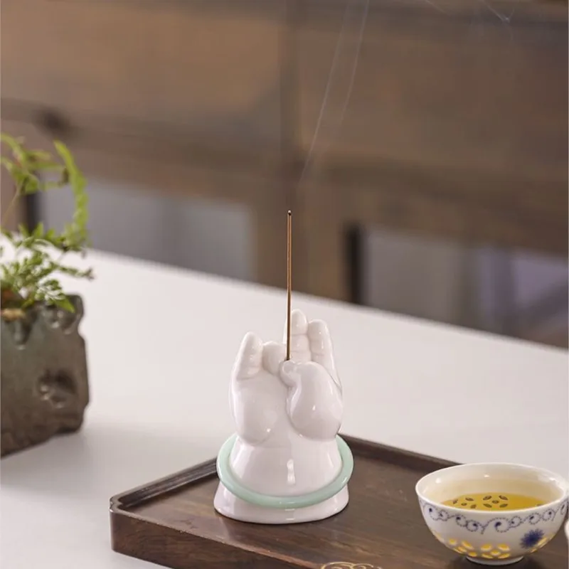 Chinese Style Ceramics Censer Incense Fragrant Sandalwood Agarwood Household Indoor Hanging Stove Decorative Incense BurnerZF375