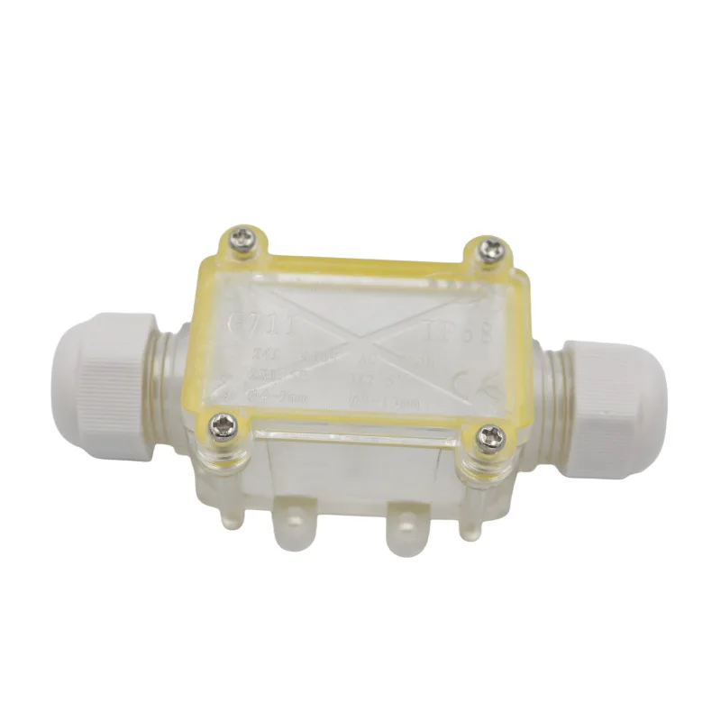 IP68 Waterproof Junction Box Electrical 2 Way Enclosure Block Cable Connecting Line Protection for Wiring Accessories
