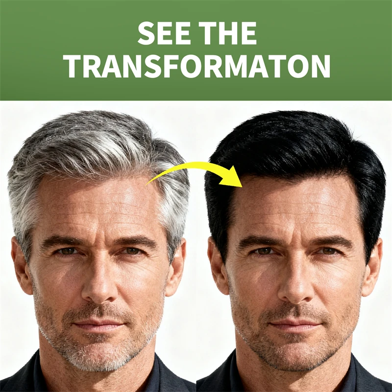 男性用一時染毛シャンプー、白髪・グレーヘアを染めるひげ染めシャンプー、自然で速効性のある染毛クリーム