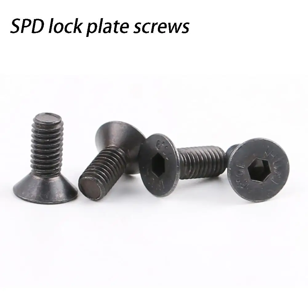 4Pcs Bike Lock Shoe Cleat Mounting Screw For SPD Self-locking Pedal Lock Cycling Repair Part Bicycle Fixing Tool Bikes Accessory