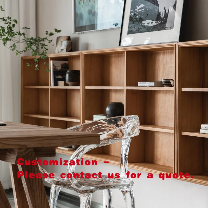 custom.Custom Factory Price Modern Durable African Teak 6-Shelf Etagere Book Shelves Library School & Home Furn