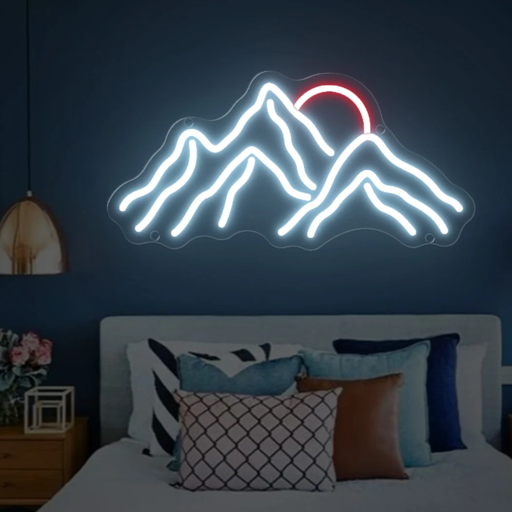 

Mountain Neon Sign LED Light Sunrise Sunset USB Neon Lamp For Home Bedroom Living Room Hotel Kids Room Decoration Night Lights
