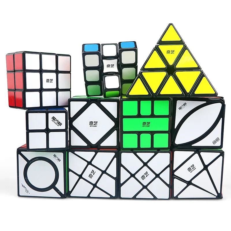 Qiyi Magico Cubos De 3X3 2X2 4 4X4 5X5 Klimop Yj Visser Scheekassen Piramide Megaminx Magische Snelheid Kubus Combo Puzzel Кубик Рубика Speelgoed