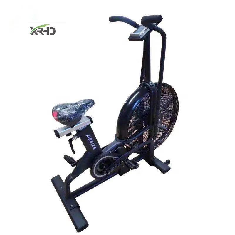 Professional Commercial Steel Gym Air Bike Exercise Equipment with Fan-based Resistance Digital Display 160KG Max Weight