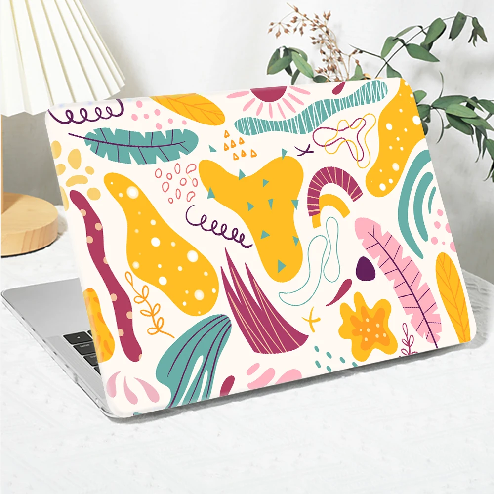 

Colorful abstract leaves Print Laptop Case for macbook air 13 case for MacBook Pro M1 M2 M3 M4 16 14 13 Air 13.6 15 2025 Funda