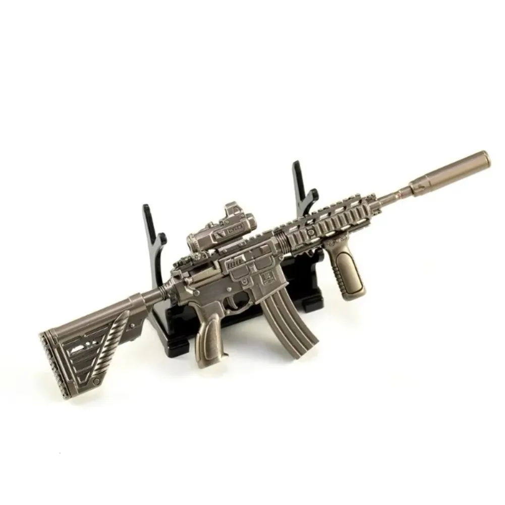 20cm Delta Force Game M416 Accessories Are Removable Peripheral Metal Model Desktop Decoration Ornaments Birthday Gifts Toys