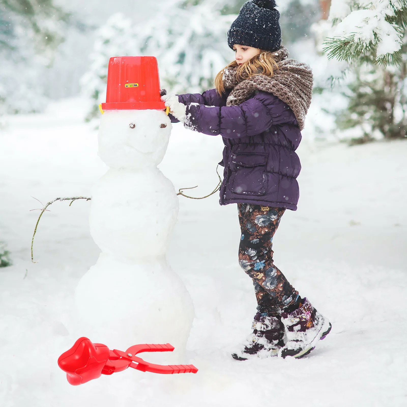 

Snow Ball Maker Snowball Clip Toy Playing with Toys Clips Outdoor outside Plastic