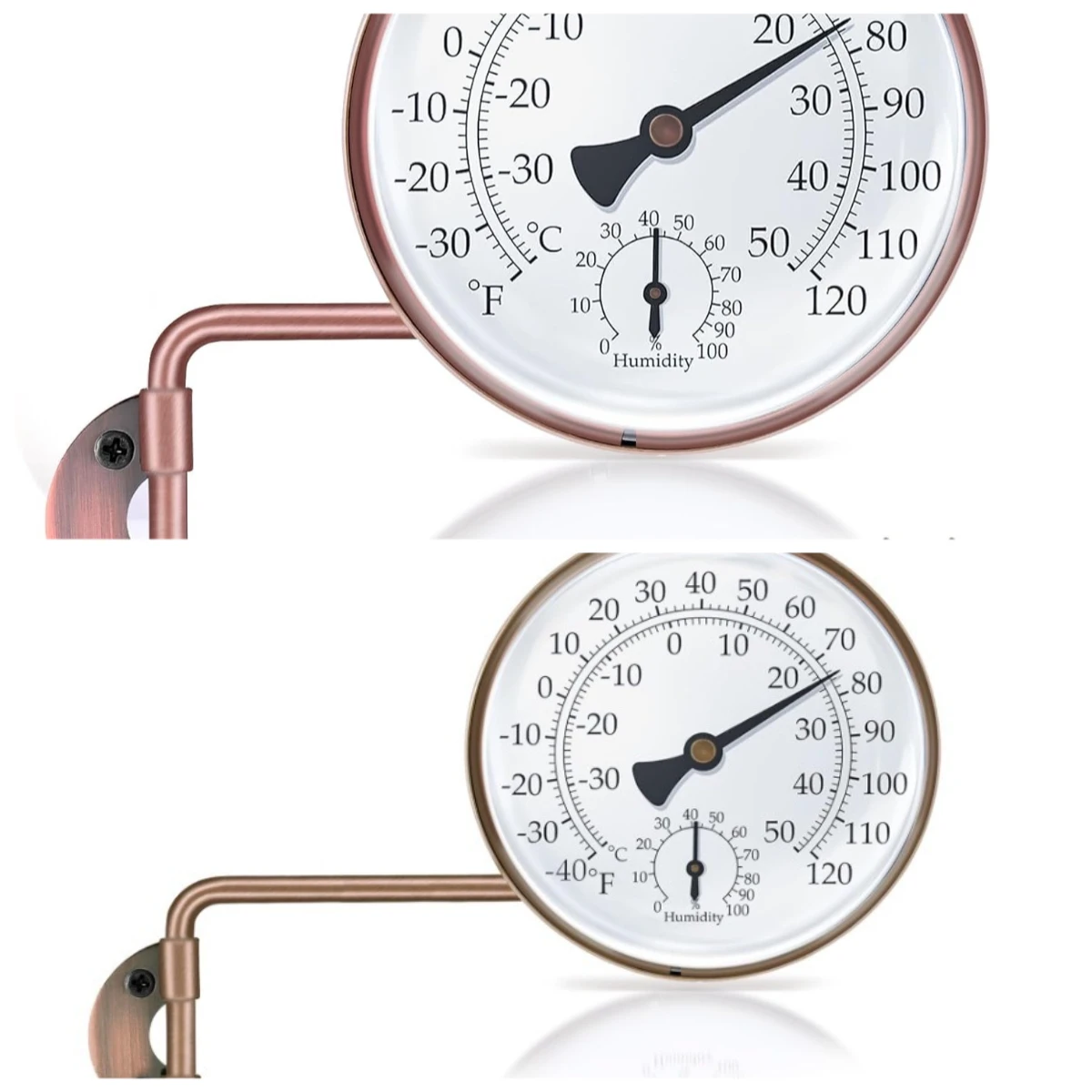 100Mm (150mm) Bronze Thermometer, Outdoor Garden Thermometer, High Quality