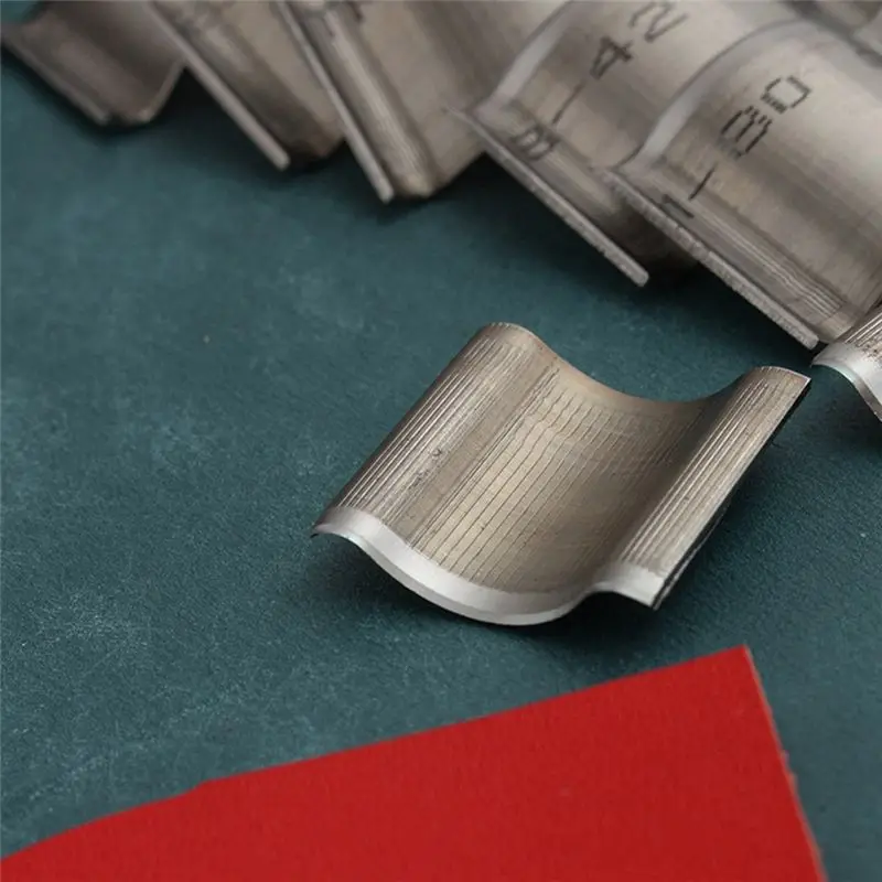 ABNH 10Pcs Knife Die Shallow Round Cut 1/4 Cut Leather is Also Thick Knife Shallow Round Punch Deformation