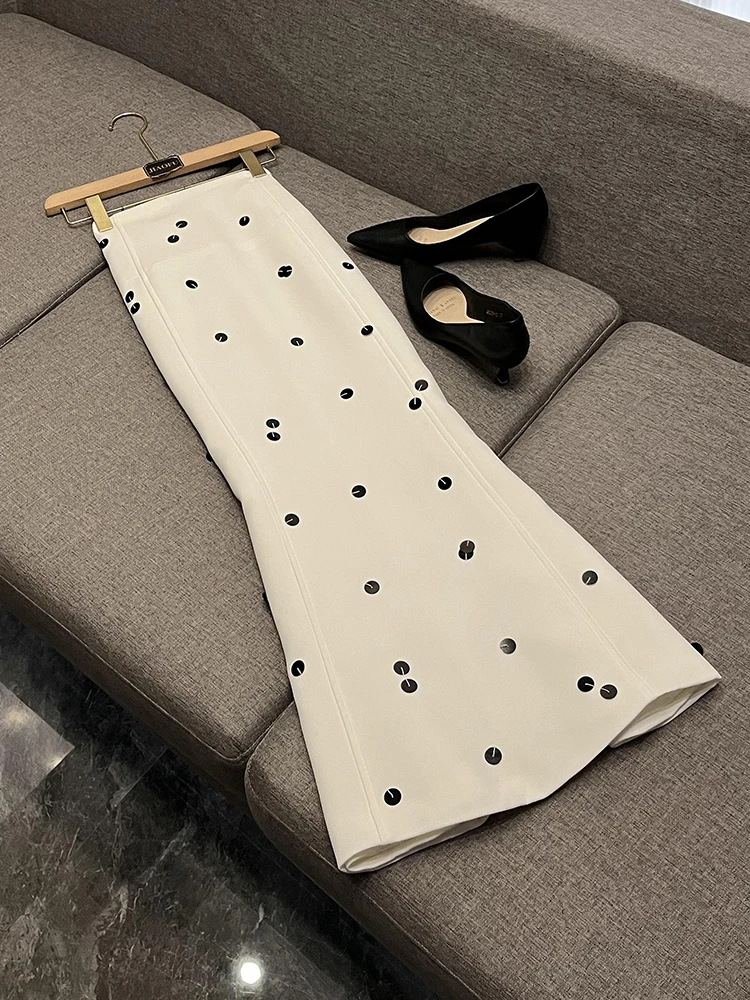 Star Faion Pailletten verzierter Anzug Jaet Maßgeschneiderter langer Schwanz f Rock Ele Workwear orm Set JF-2025 Herbst