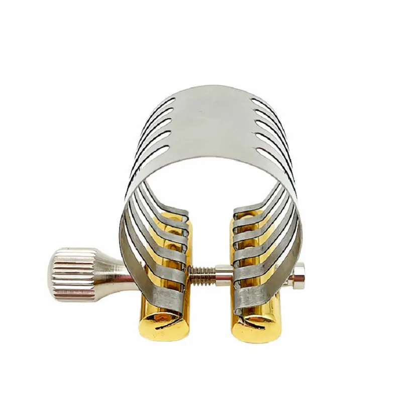 

Мундштук для альт/сопрано/тенор-саксофона и кларнета - металлическая лигатура из нержавеющей стали