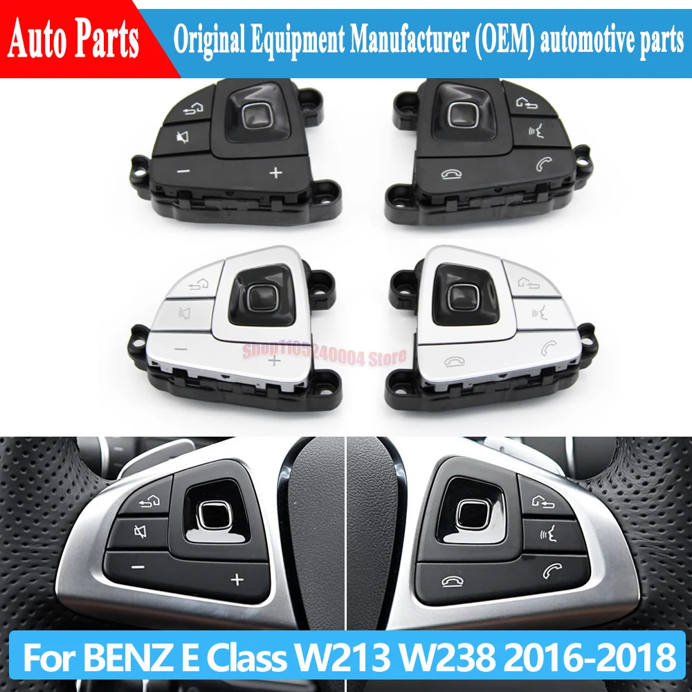 For BENZ E Class W213 W238 C238 2016-2018 Car Multi-function Steering Wheel Buttons Volume Control Switch Button Assembly