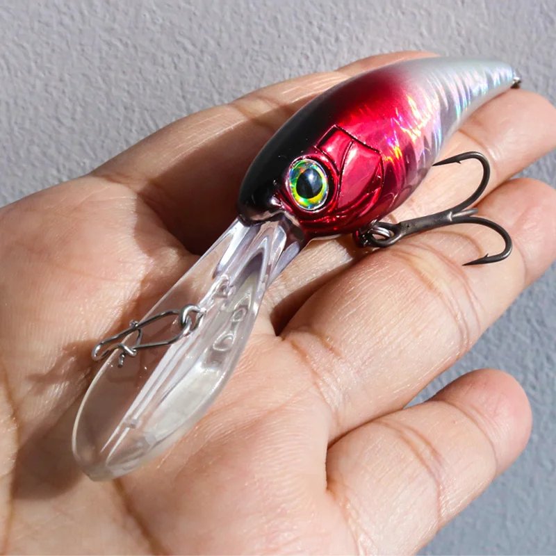 Imagem -05 - Long Tongue Fishing Lure Hovering Minnow Wobbler Artificial Jerkbait Ganchos de Alta Qualidade Mergulho Suspending Hover Novo 6g 10g